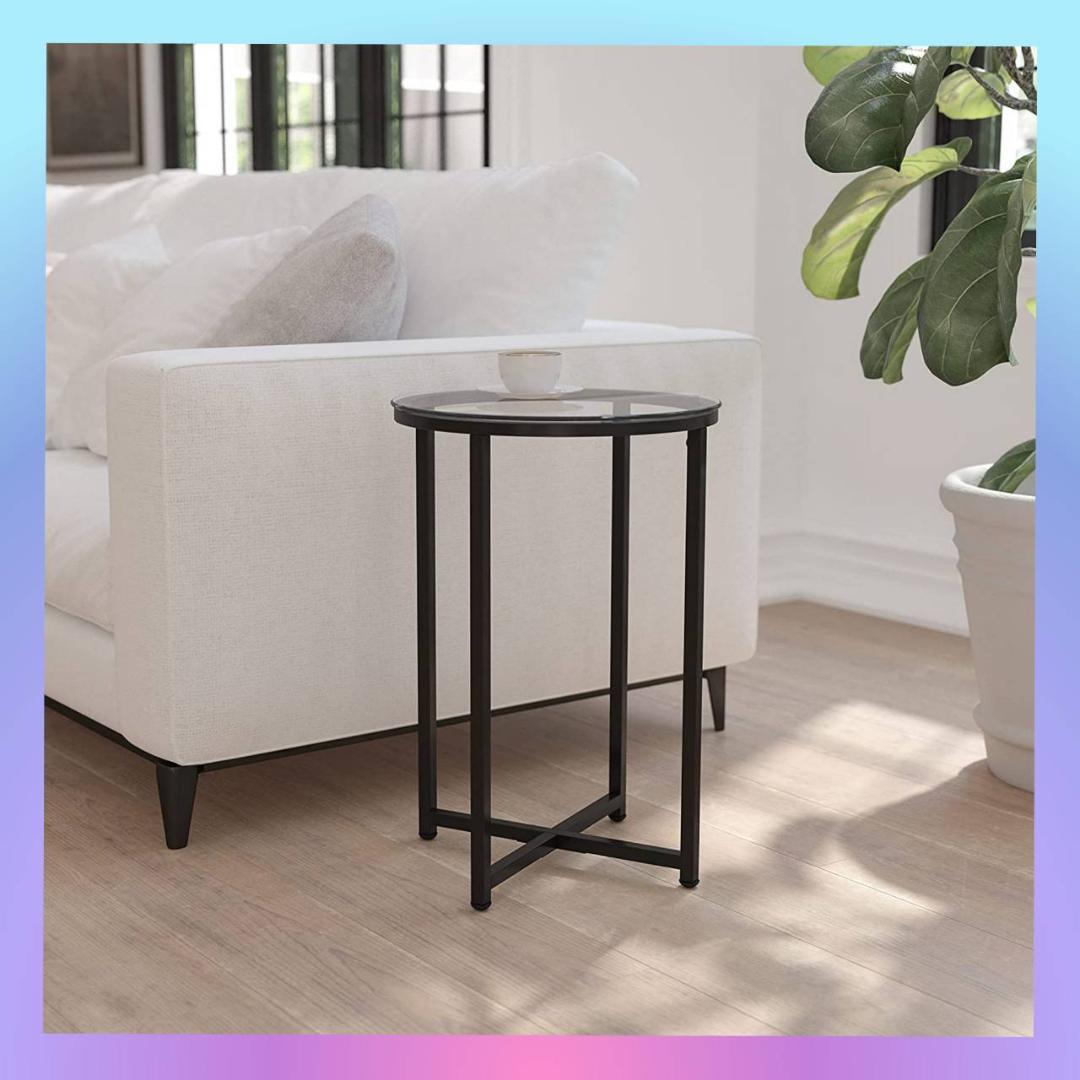 ラウンドカフェテーブル【monoroom町田】 鳥足デザインサイドテーブル