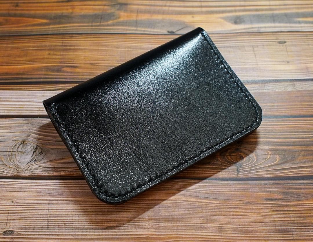 ショートトラッカーウォレット 三層　馬革 茶芯　真鍮 トラッカーウォレット