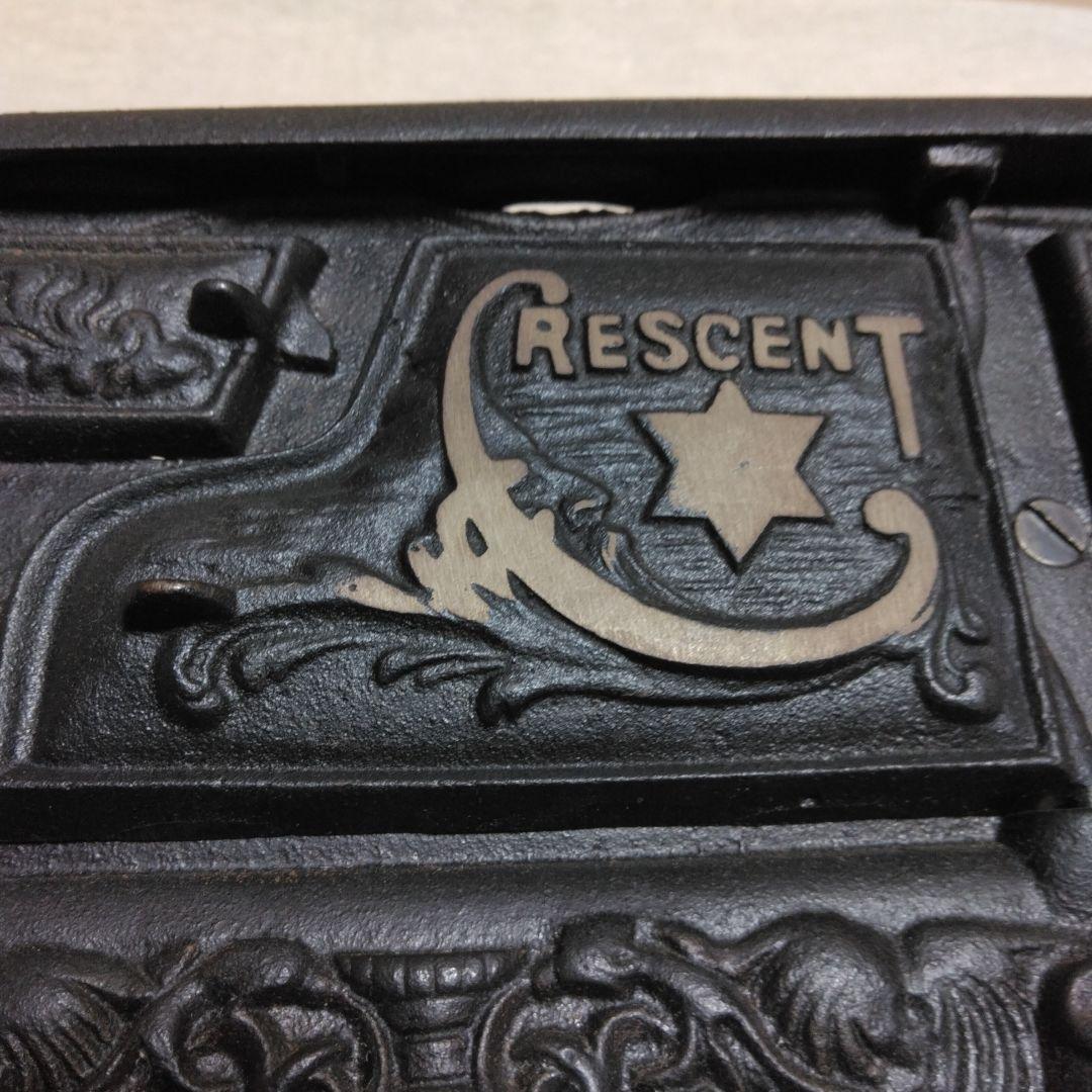 ヴィンテージCRECENTミニチュア鋳鉄製ストーブ·アンティークキッチン·レア