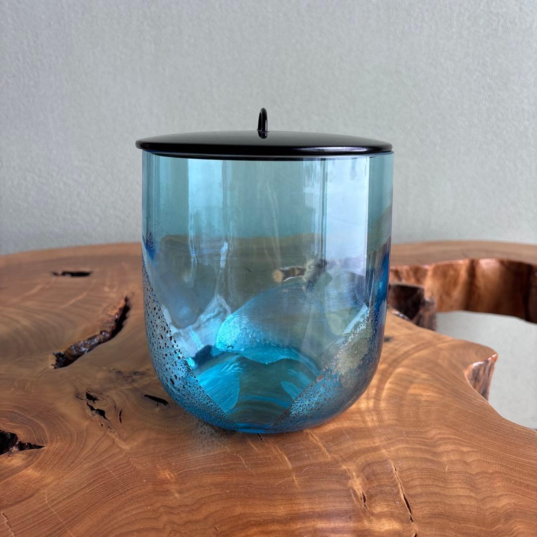 硝子製水指 義山 切箔 金彩 - メルカリ