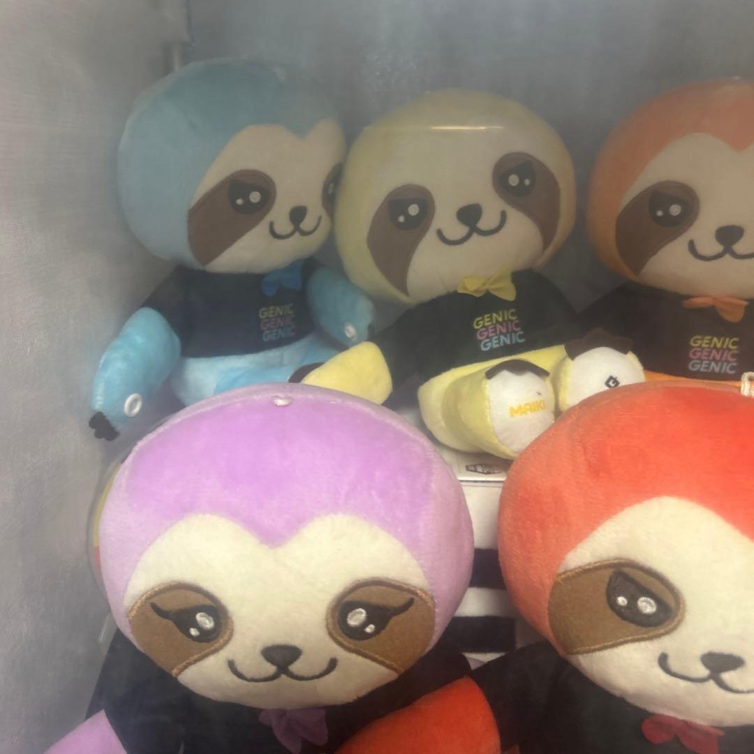 GENIC ナマケモノぬいぐるみ7体セット GENIC ANIMAL COORDY ぬいぐるみ