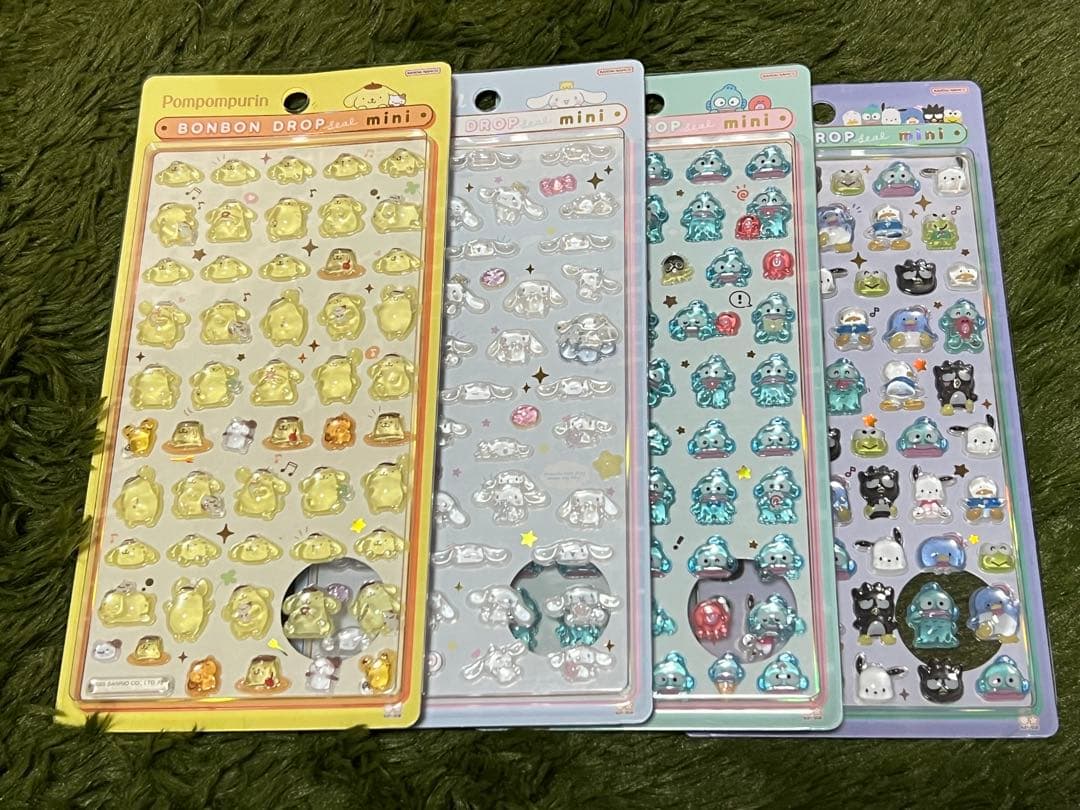 【正規品⭐︎新品♪】ボンボンドロップシールミニ　８種類コンプセット⭐︎ おまけ付き♪