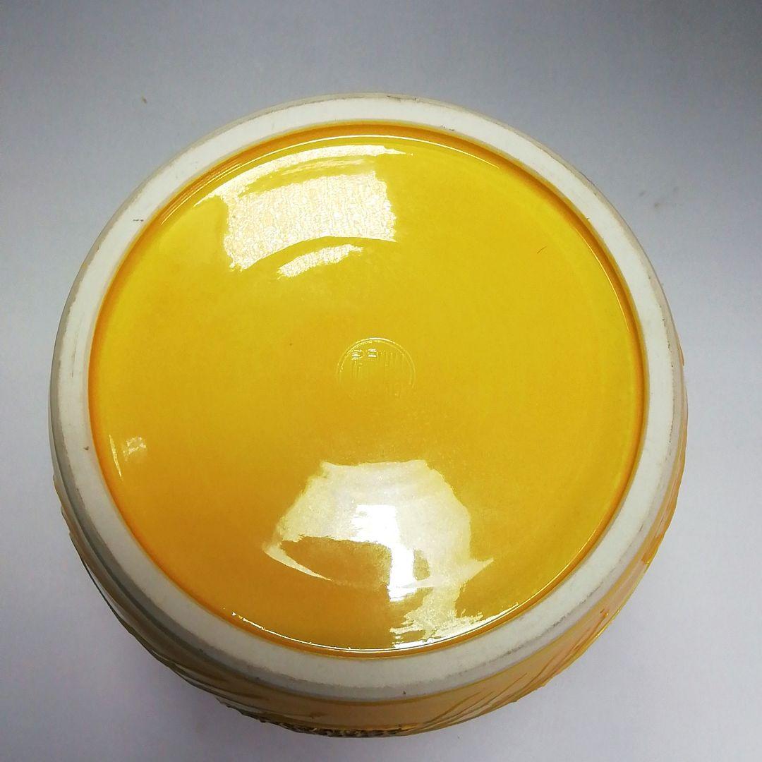 S570 水指 『黄交趾 荒磯』『叶松谷造』 共箱 茶道具