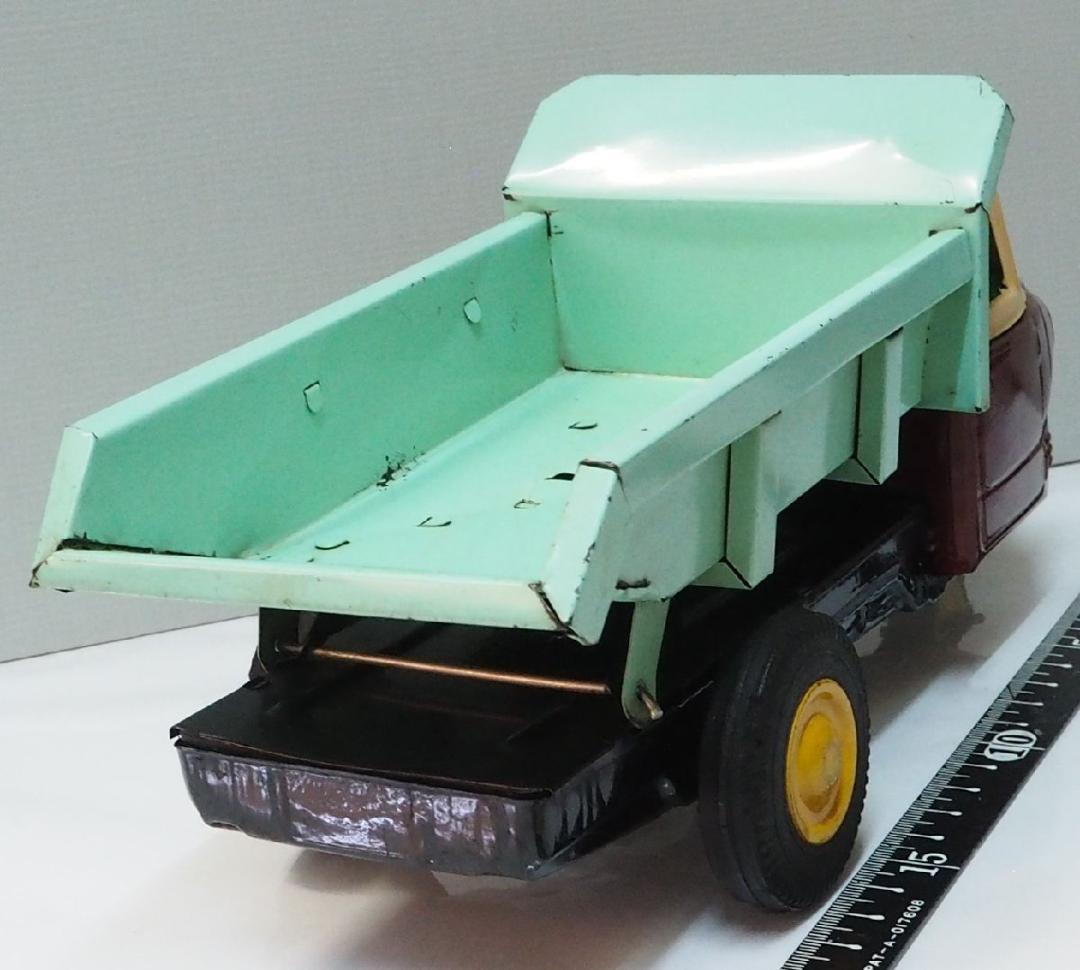 萬代屋【三菱 三輪ダンプ トラック 】ブリキ自動車TIN TOY CAR【箱無】