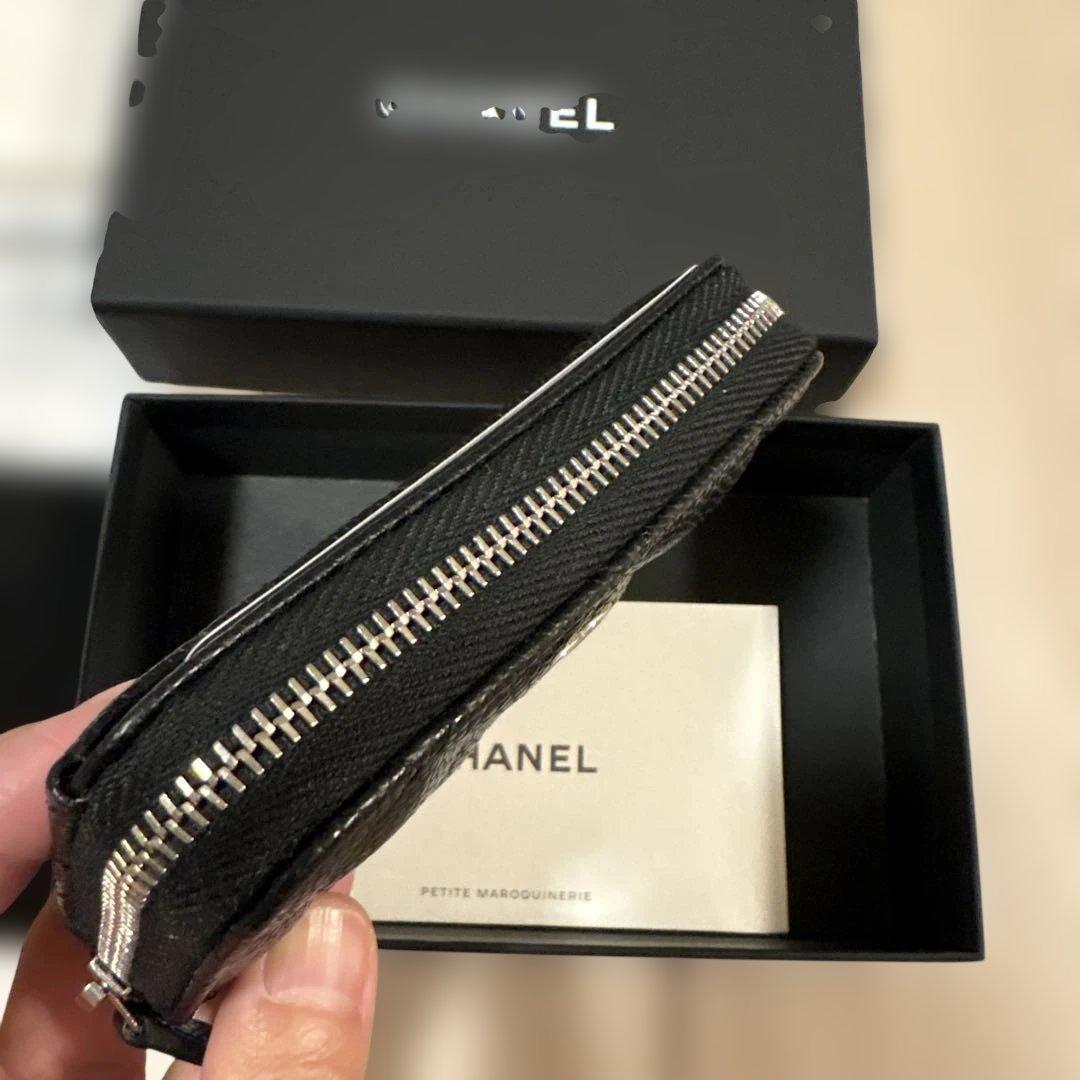 CHANEL ブラック レザー ケース