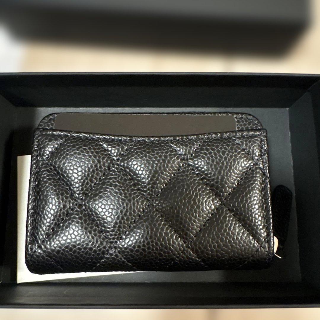 CHANEL ブラック レザー ケース