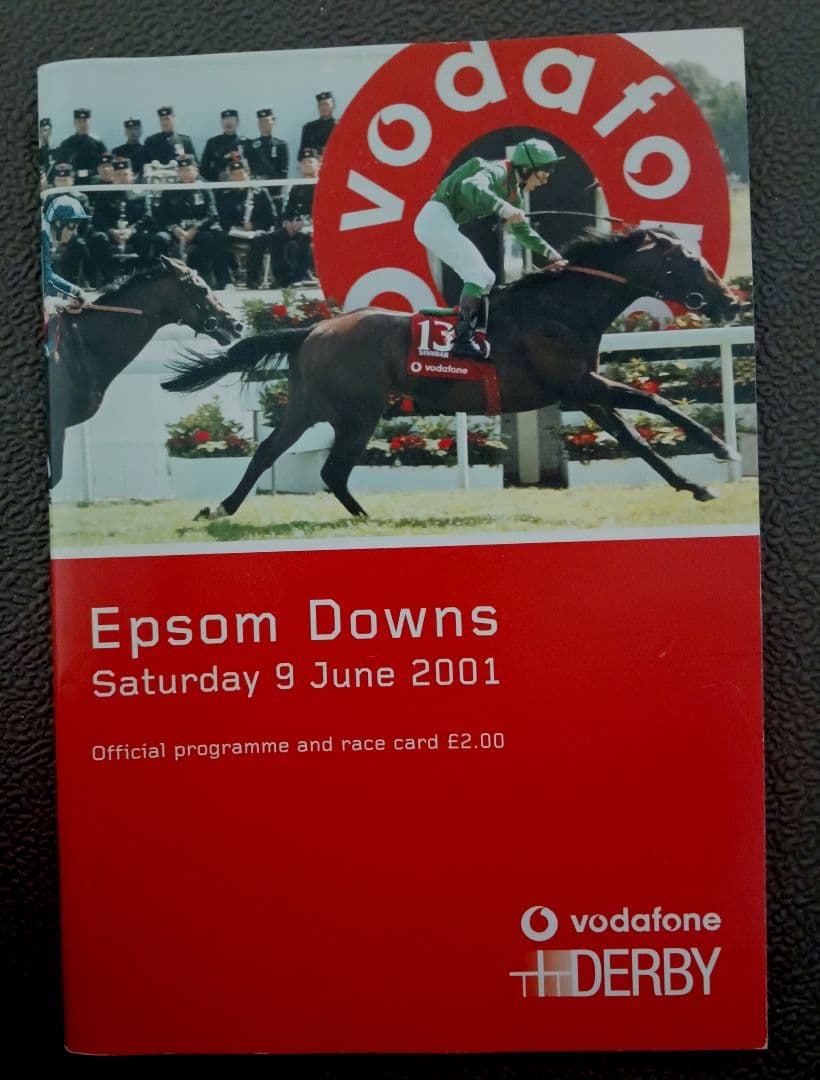 2001年　英ダービー　ガリレオ　優勝　レーシングプログラム 2001年 英ダービー ガリレオ 優勝 レーシングプログラム