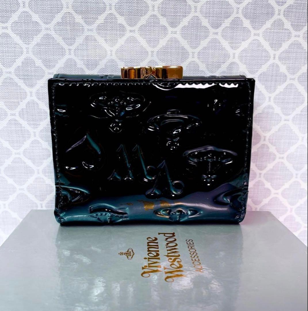 【大人気✨️ショッパー付】新品 Vivienne Westwood 黒 エナメル