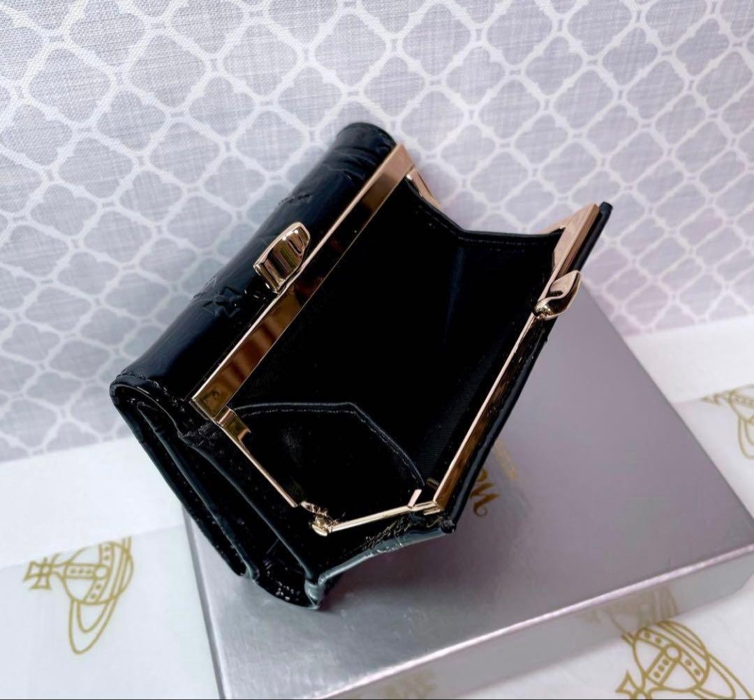 【大人気✨️ショッパー付】新品 Vivienne Westwood 黒 エナメル