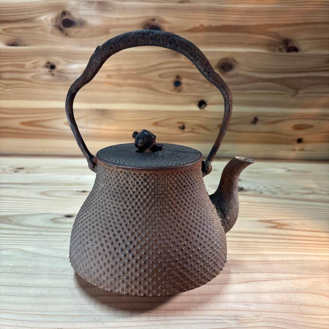 鉄瓶 骨董品 茶道具 急須 時代物 蔵出し 金属工芸 古美術