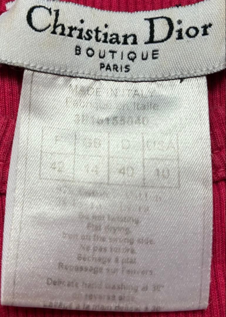 ピンクタンクトップ J'ADORE DIOR