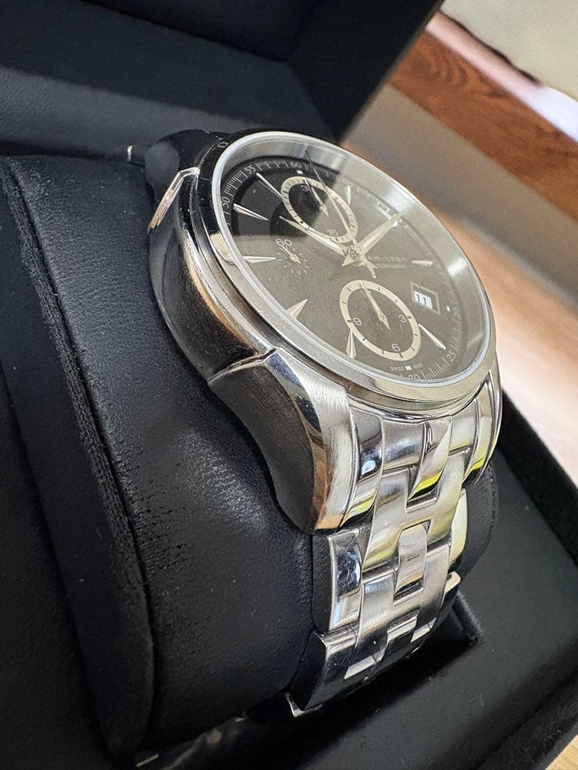 歳末セール中 ハミルトン HAMILTON ジャズマスタークロノグラフ 自動巻き