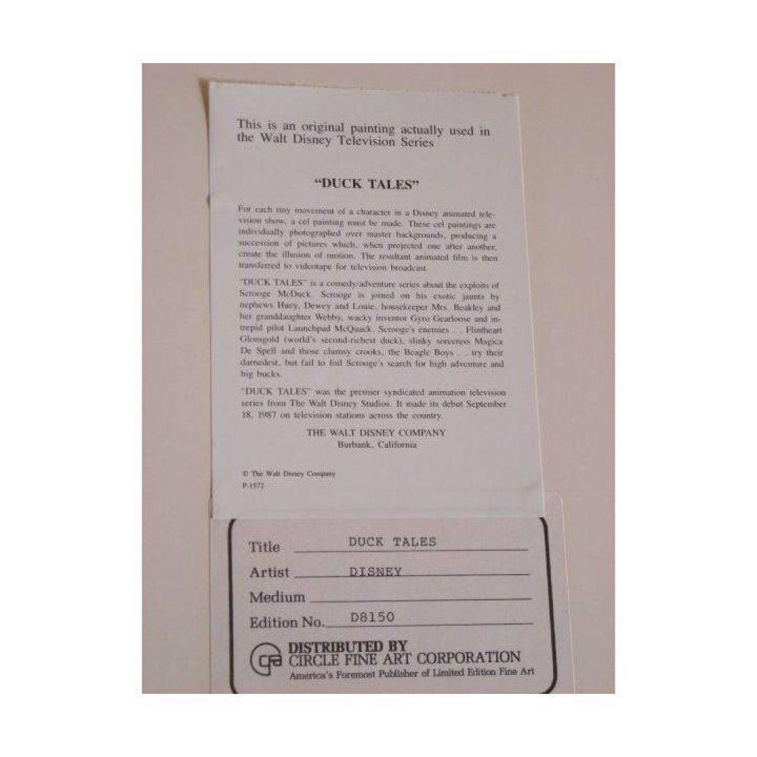 ★ディズニーセル画（原画）！大きいキャラクターセル★背景付オリジナルです