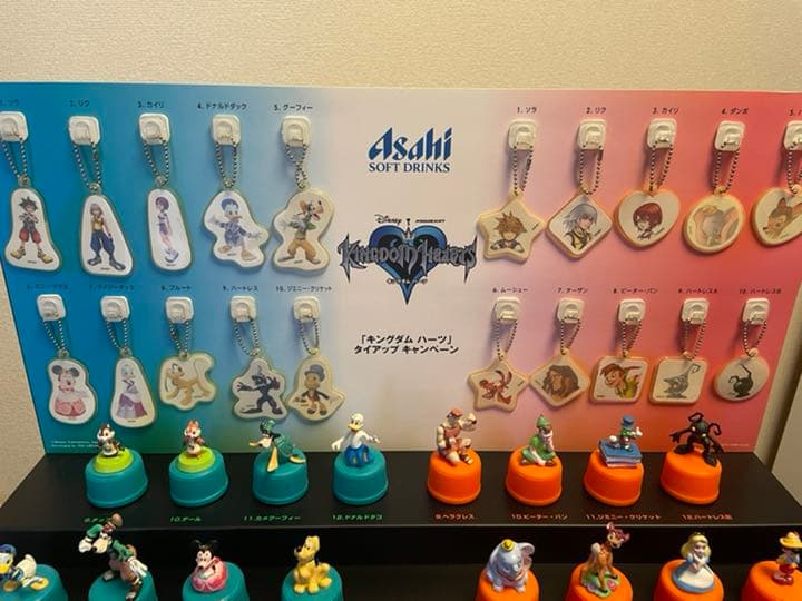 キングダムハーツ×アサヒ飲料 ボトルキャップ&キーチェーン - メルカリ