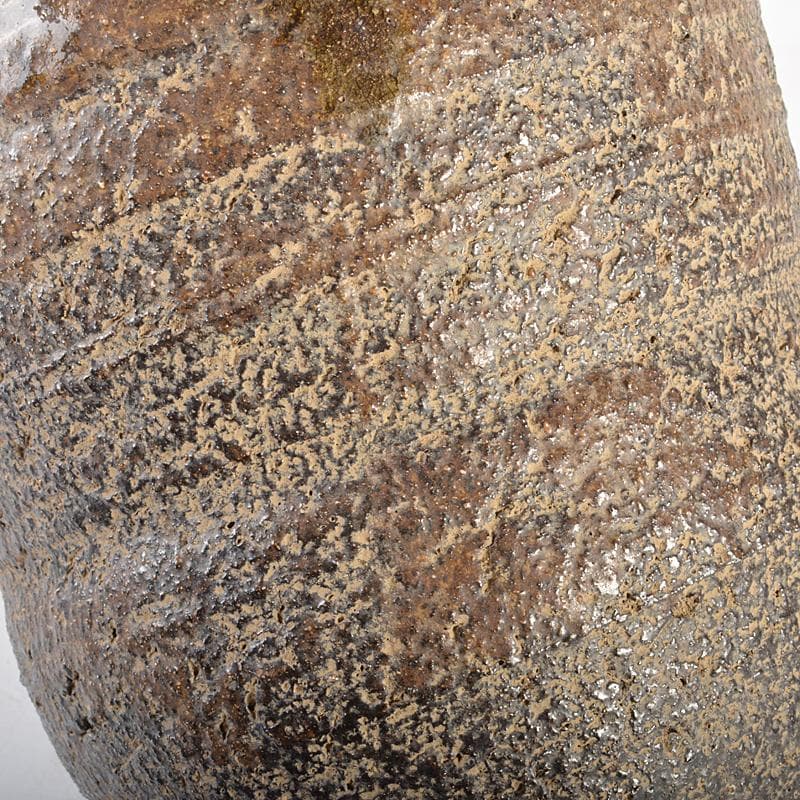 膳所焼 淡海ぜぜ 双耳壷 花瓶 在銘 時代箱 V R6760Bの通販はau PAY