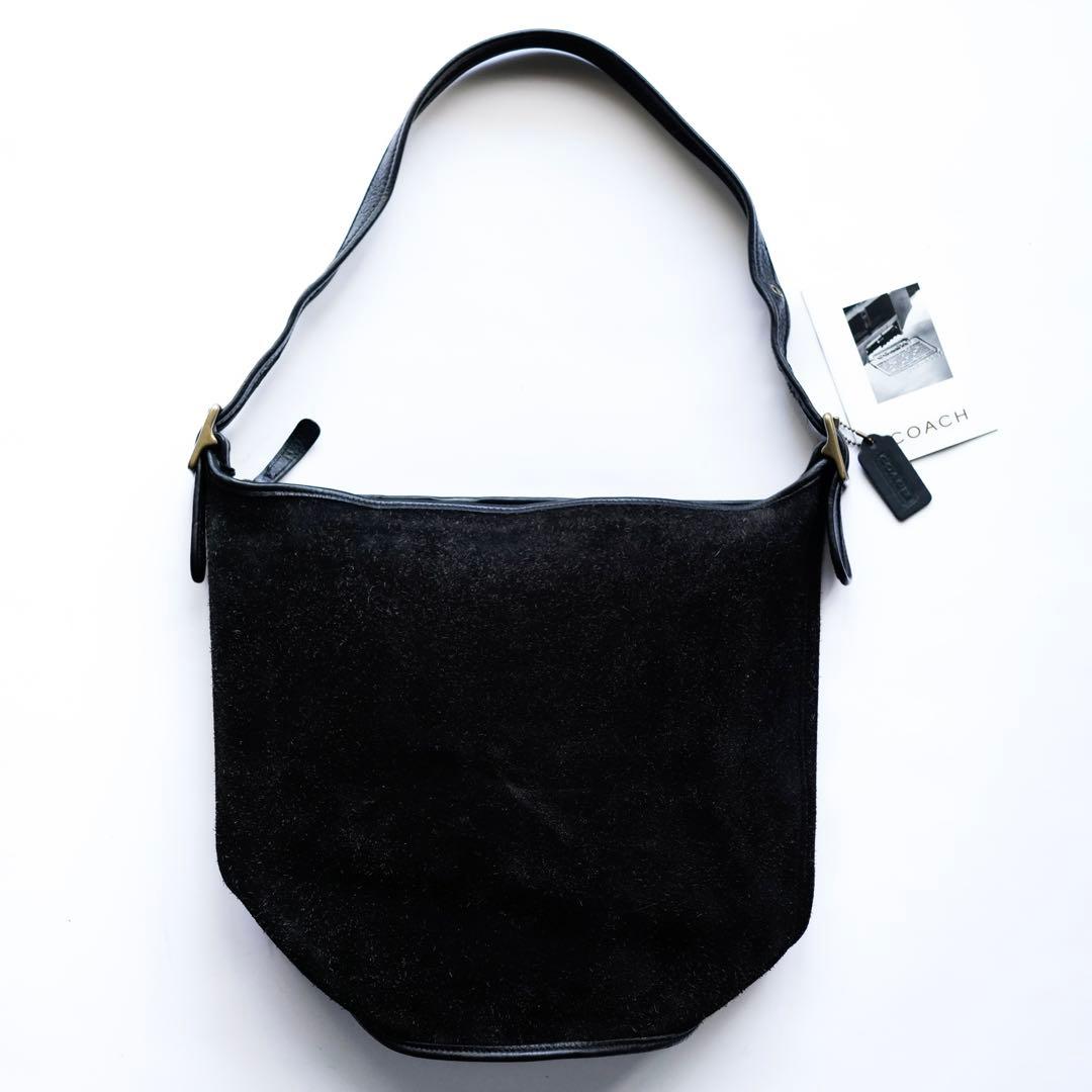 バッグ COACH 9010 Suede Shoulder Bag Leather