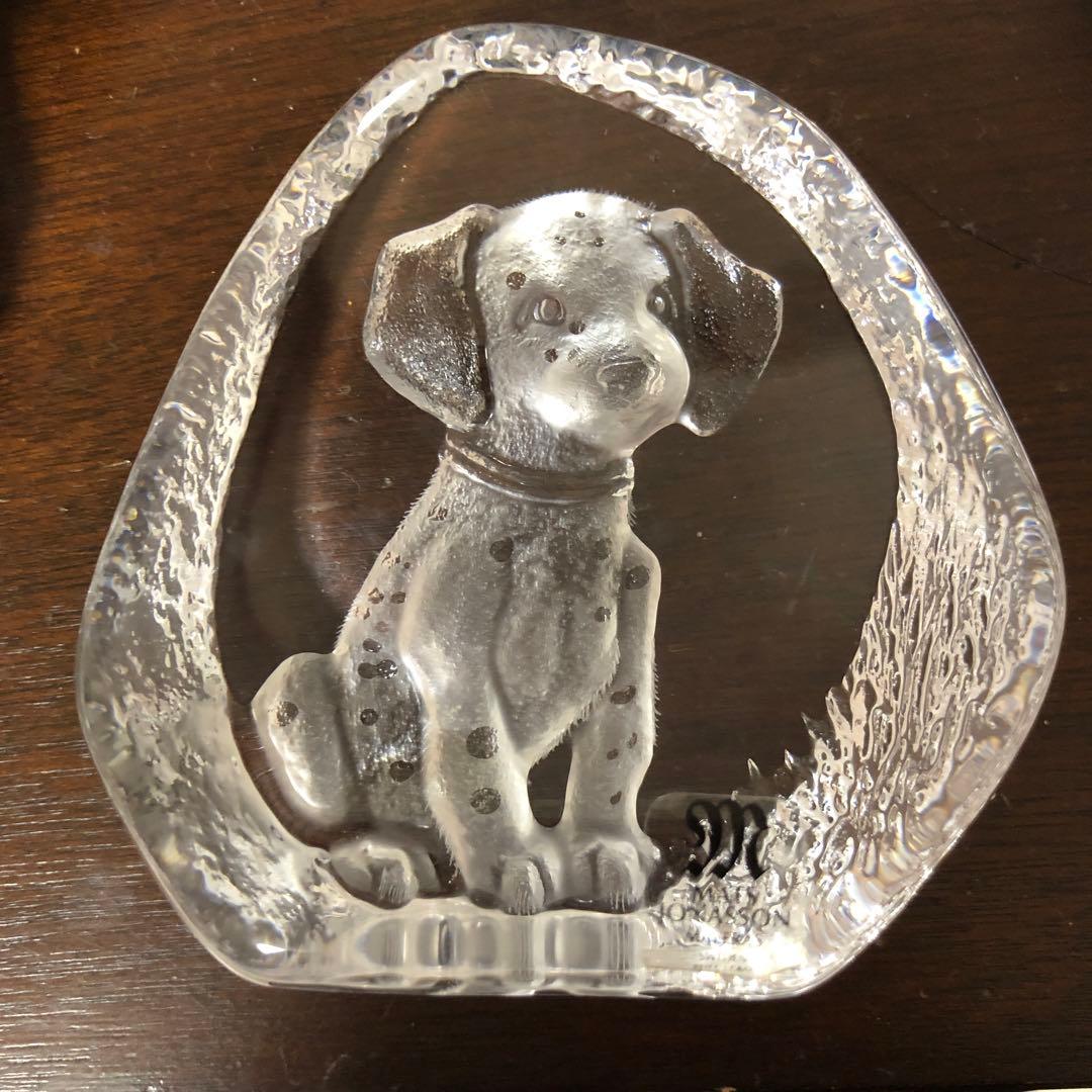 MATS JONASSON クリスタル 子犬 - メルカリ