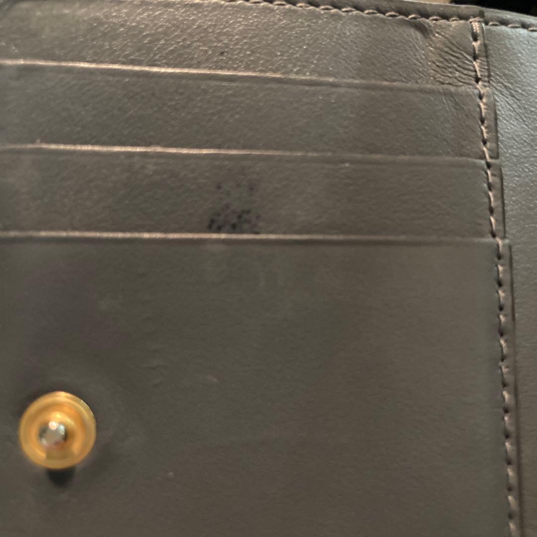 現行/RFID ボッテガヴェネタ カセットスモール 二つ折り財布 グレー