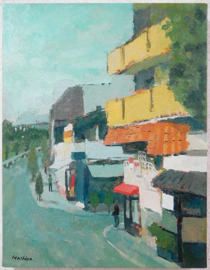 2点分ー絵画 511 油絵/風景/東京の街景/代官山/街並/F6号