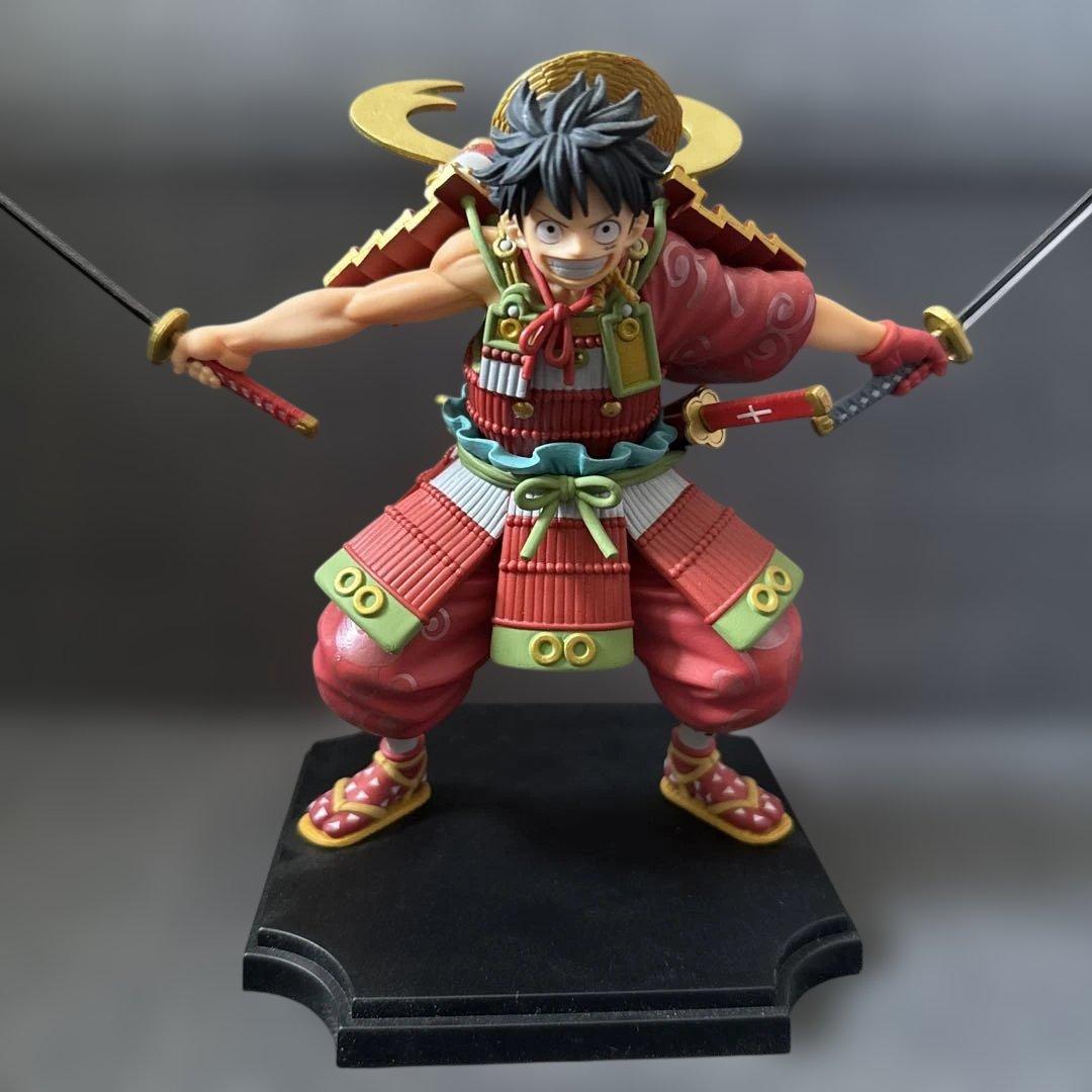 ワンピース 一番くじ ワノ国編 第二幕 B賞 鎧武装 ルフィ太郎 - メルカリ