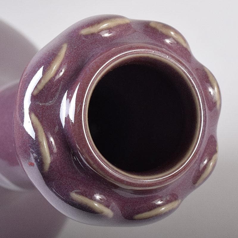 中国 宋代 鈞窯 丁香紫釉 蒜口瓶 M 7640C - メルカリ