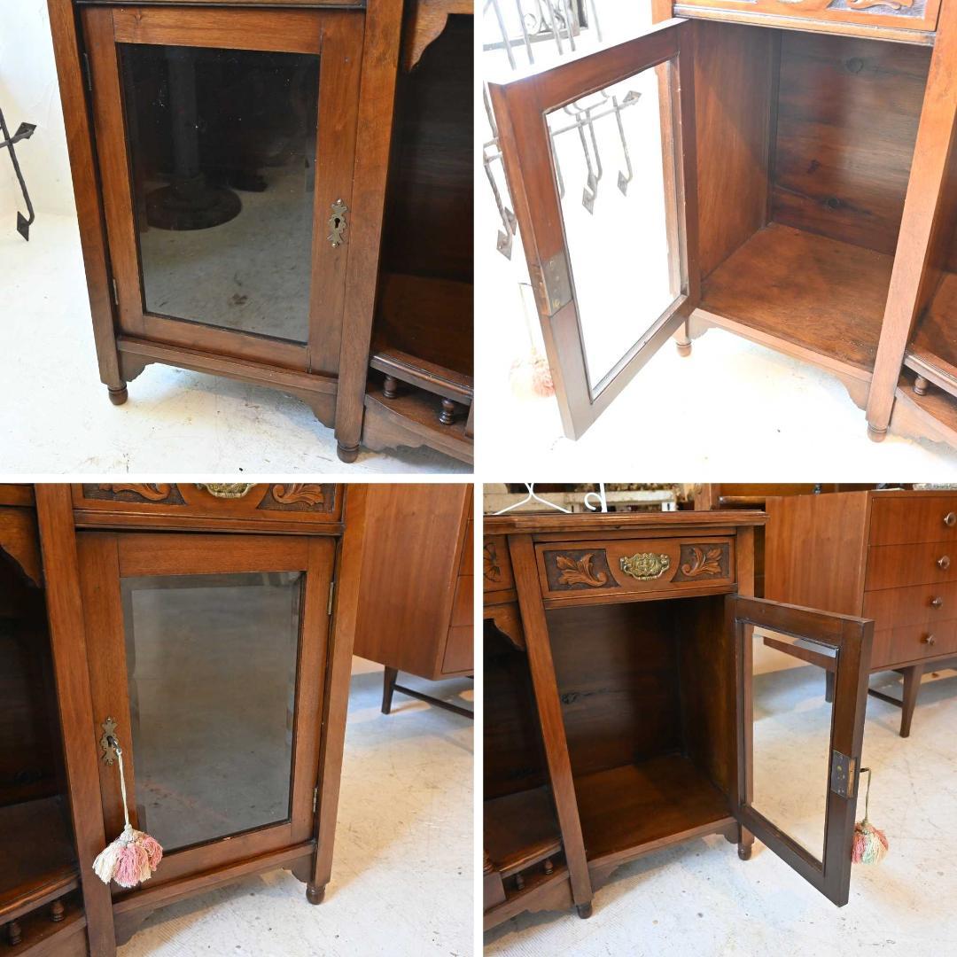 浅*郎様 L3612-91 英国アンティーク マホガニー サイドボード 飾り棚