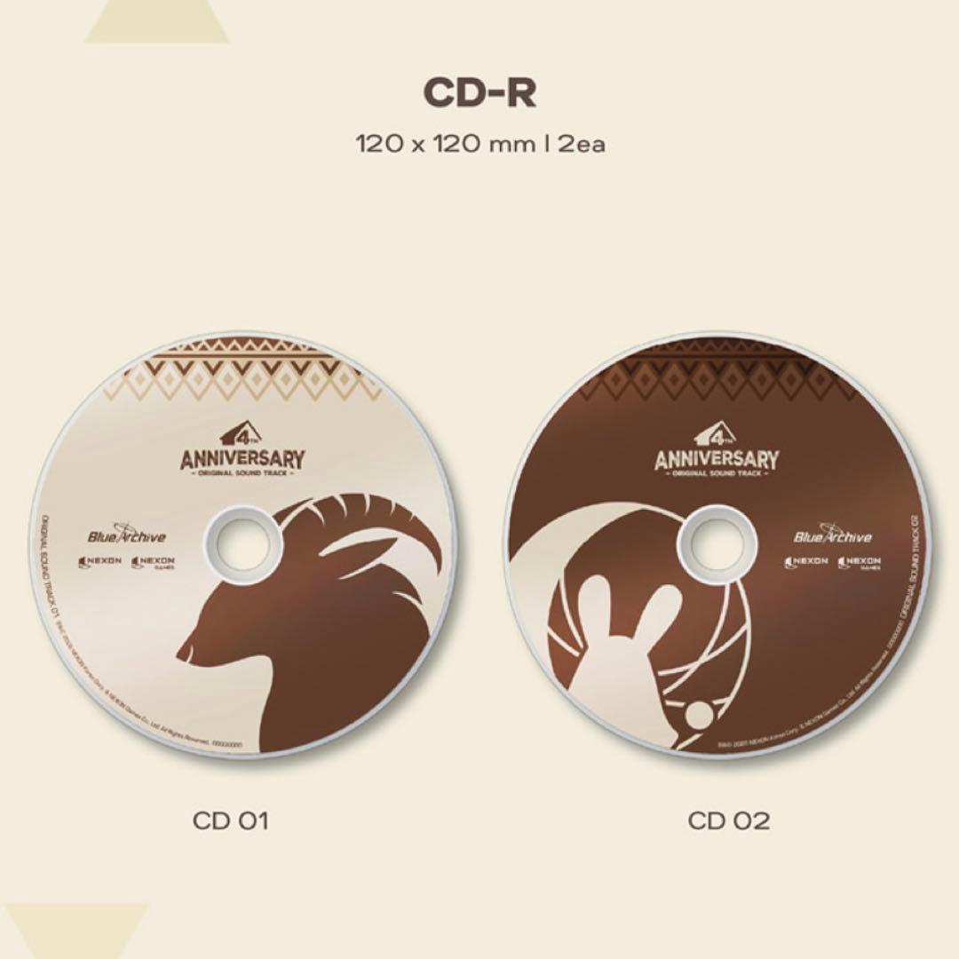 ブルーアーカイブ 韓国 4周年記念 OST CDアルバムパッケージ - メルカリ