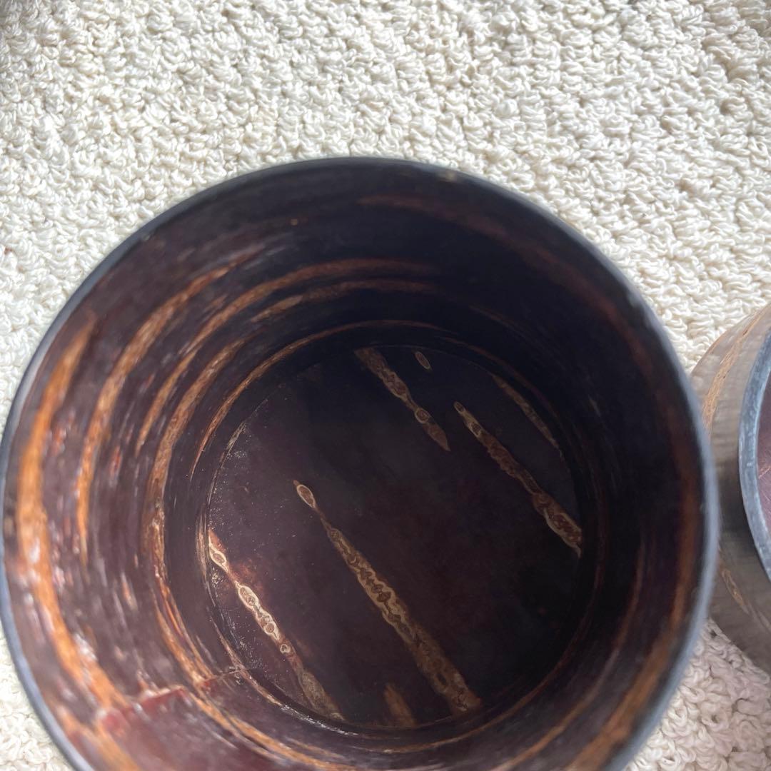未使用樺細工 桜皮細工 茶道具12点セット十六角茶櫃 伝統工芸品 秋田