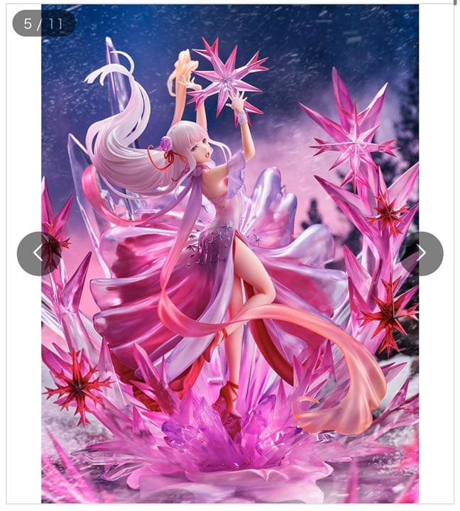 【値下可】Re:ゼロから始める異世界生活 氷結のエミリア　クリスタルドレス