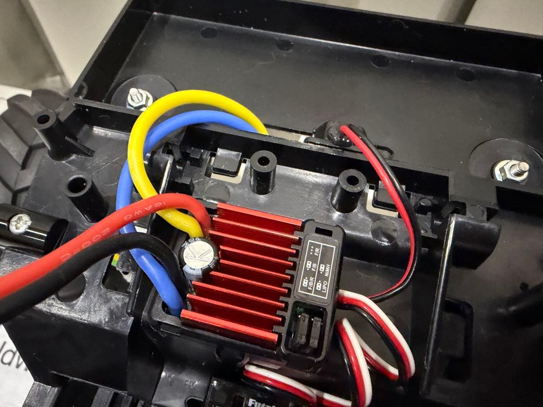 タミヤ ランチボックス ブラックエディション 組立済屋外未走行 メカ付きOP多数