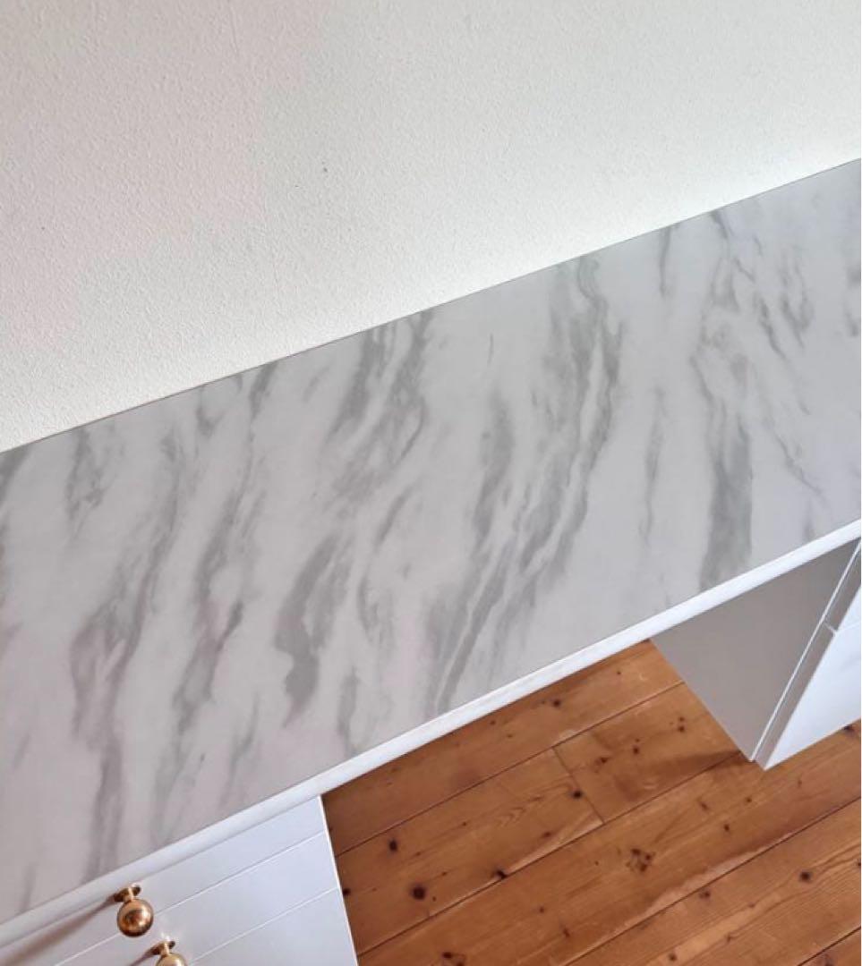 ホワイト ドレッサー 大理石風天板 フランフラン エルドラド