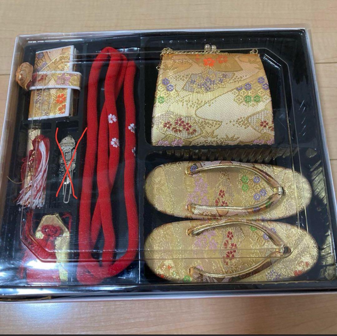 七五三　四ツ身　7歳　女児用着物フルセット