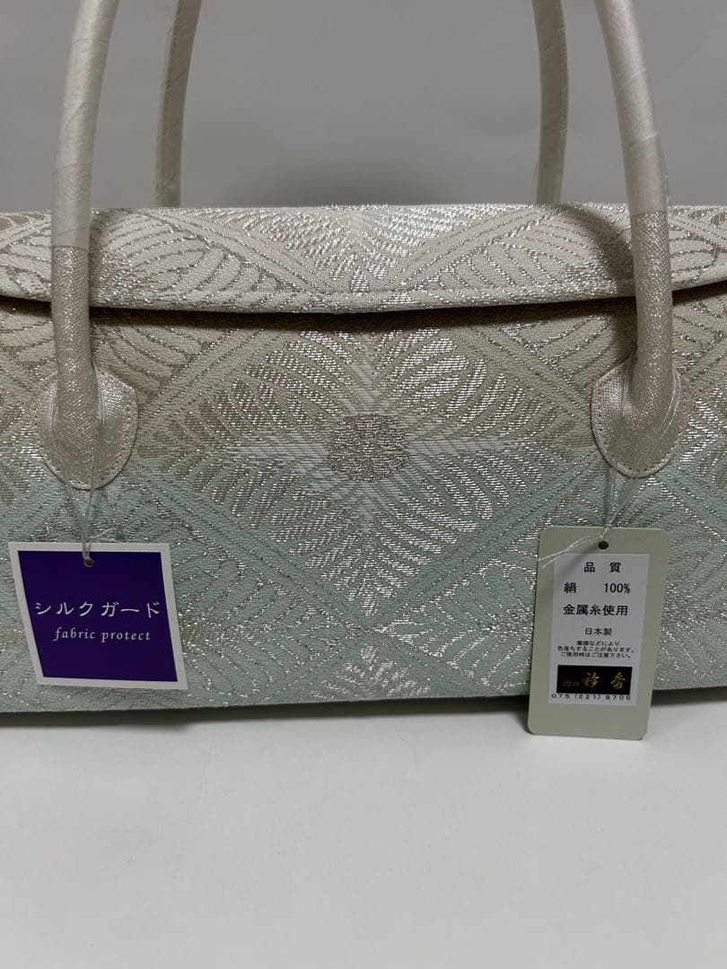花！着物ようバック　かぶせバッグ　和装バック　あおりバック　利休バック