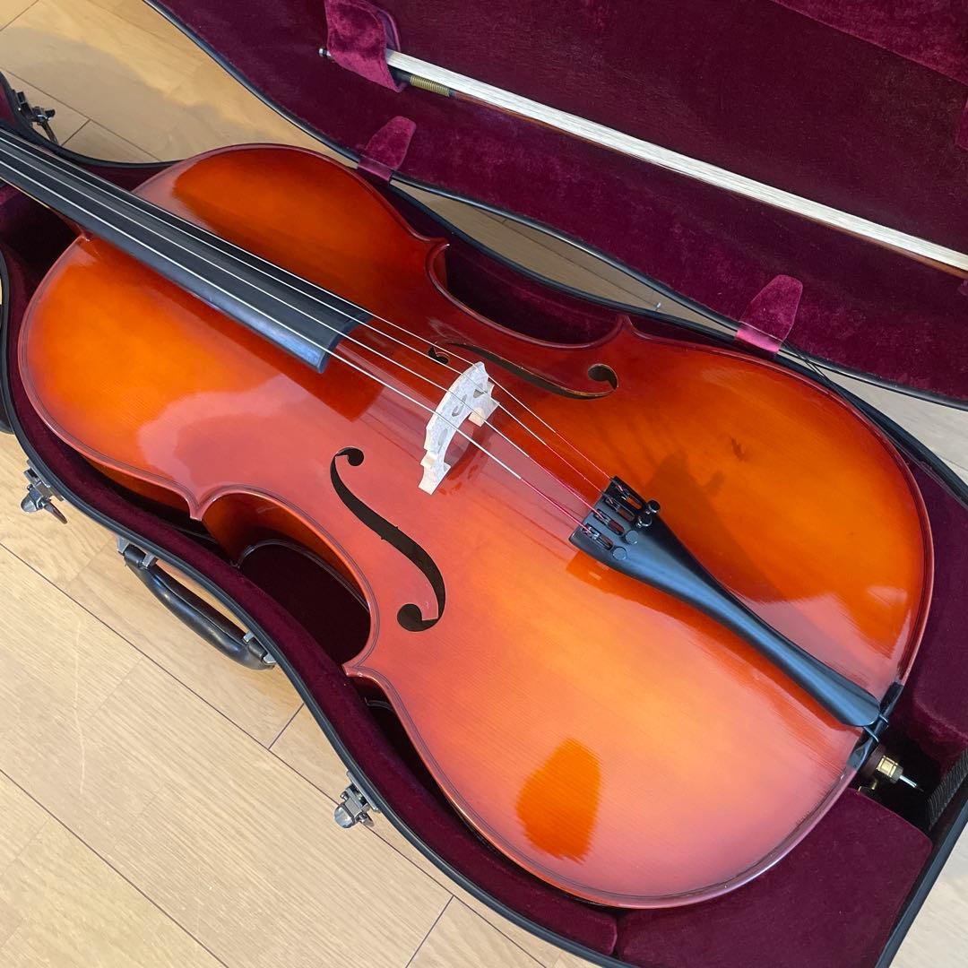 Qwerty出品 チェロ 4/4サイズ cello ハードケース付き