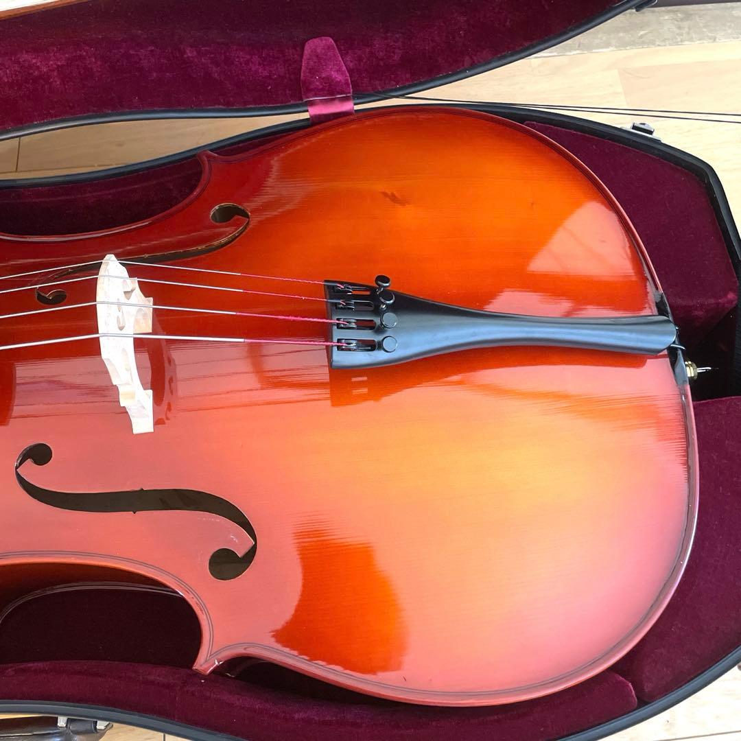 Qwerty出品 チェロ 4/4サイズ cello ハードケース付き