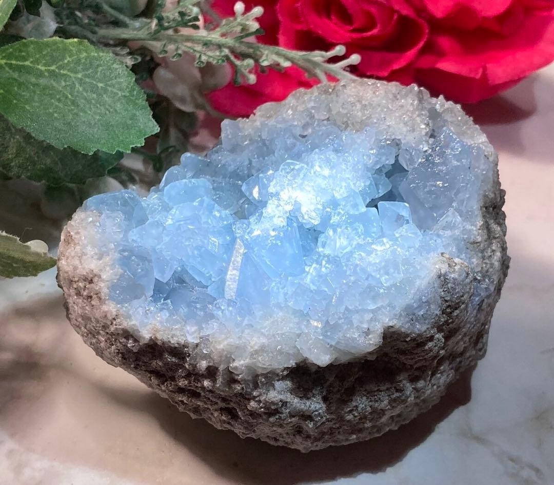 天使の石໒꒱✨　セレスタイト　天青石　クラスター　原石　ラフストーン 1_ca99b0af6ffd9bda751406fe0d07