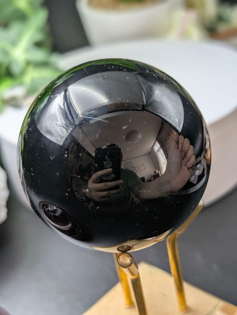 3点　288g大玉 黑曜石 59.4mm 丸玉　KS2