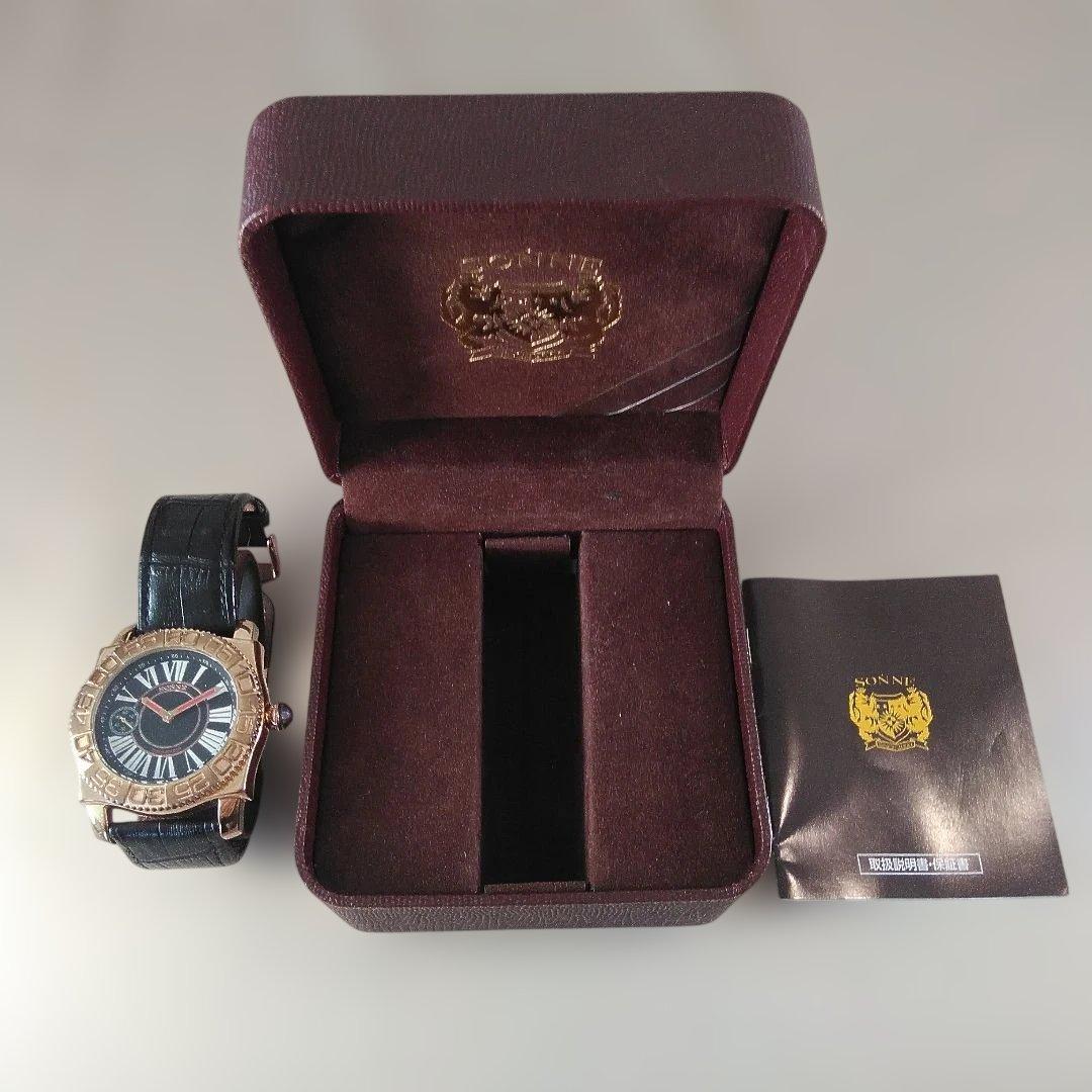 タティスJr品　腕時計メンズ　SONNEゴールド　since2000