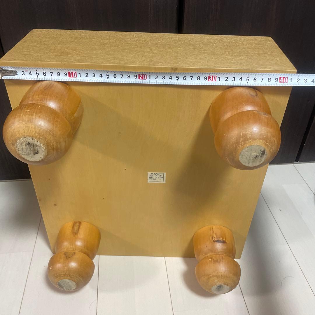 囲碁セット 木製囲碁盤 ５寸　脚付　日向特性蛤碁石黒那智黒28号（7.5mm）