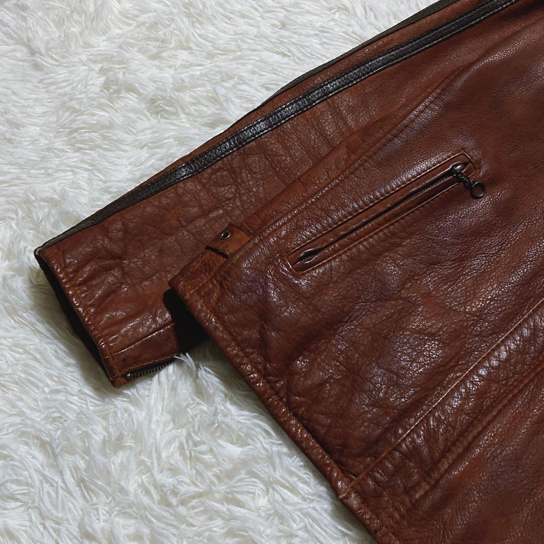 希少⭐️ ショット レザージャケット クラシックレーサー USDD加工