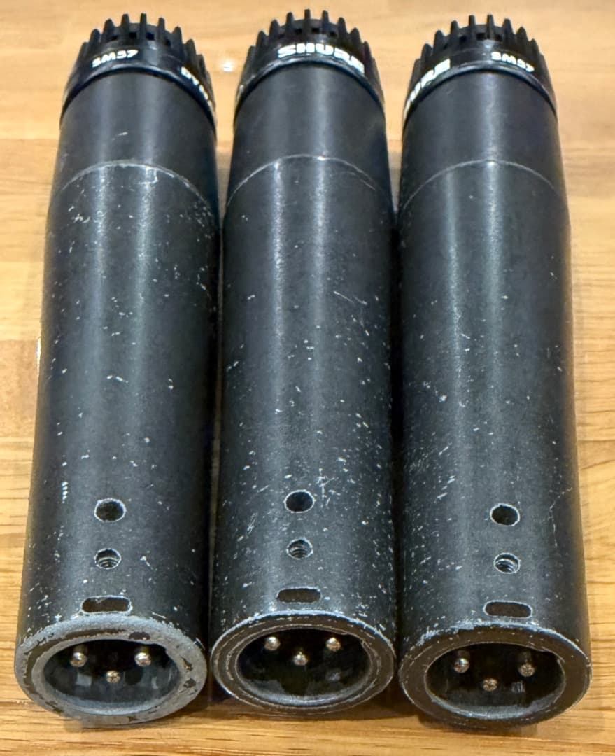 SHURE シュアー ダイナミックマイク SM57 3本　ジャンク
