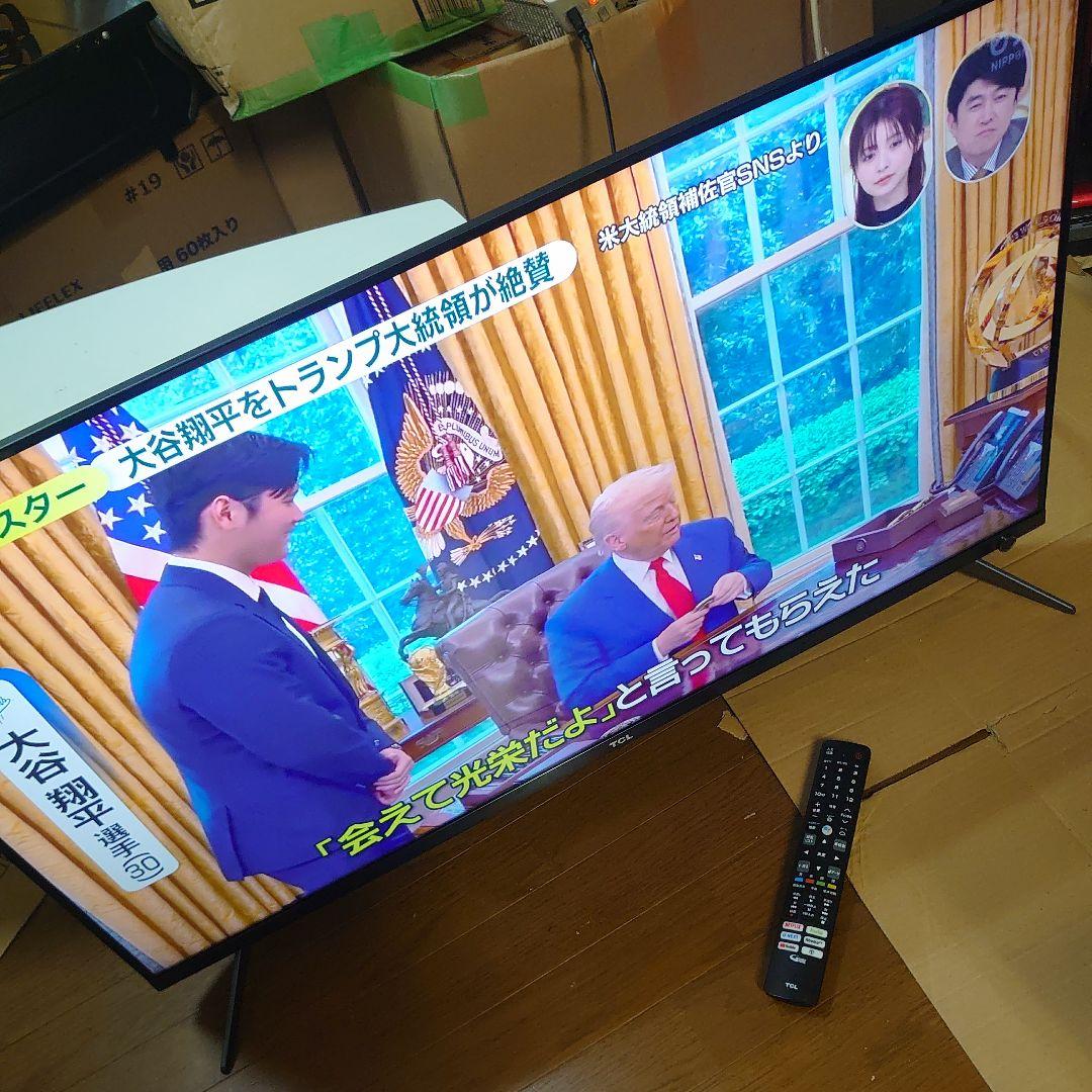 □使用約1年□スマートテレビ 43P815B 4K Android TV