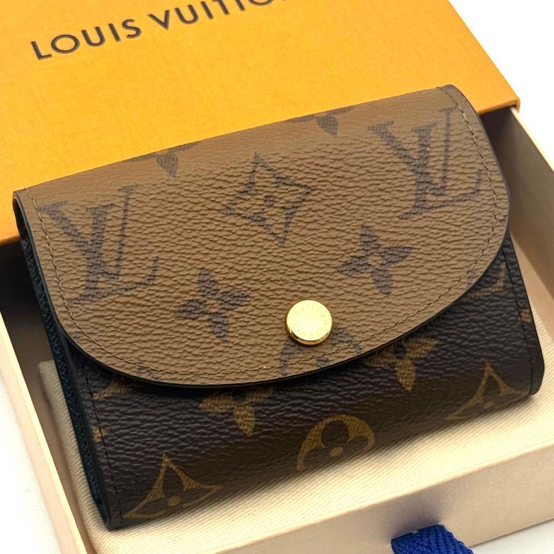 新品近い】ルイヴィトン モノグラムリバース ポルトモネロザリ 二