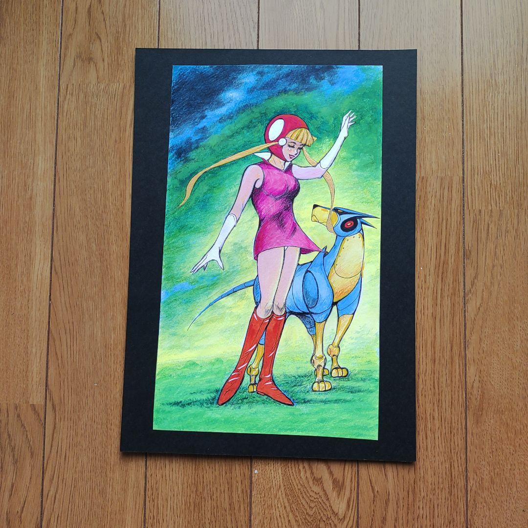 空飛ぶ前衛美術画家 糸川裕志のアクリルカラーによる富士山と江ノ島