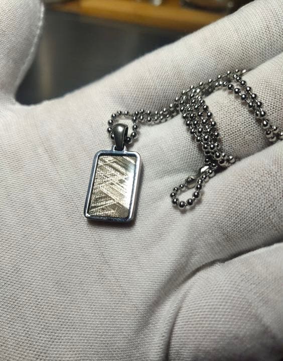 セイムチャン 鉄隕石 ペンダントトップ ネックレス 3g 男女兼用