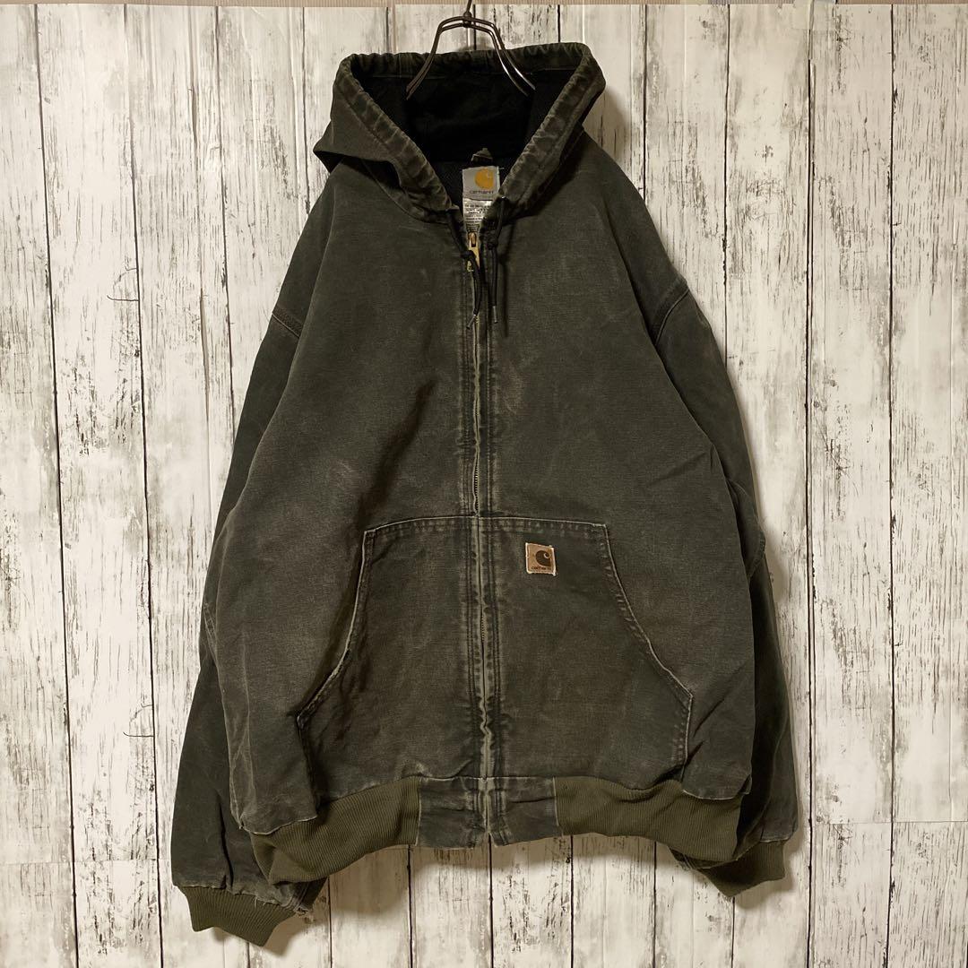 希少】カーハート アクティブジャケット J25 MOS XL モスグリーン