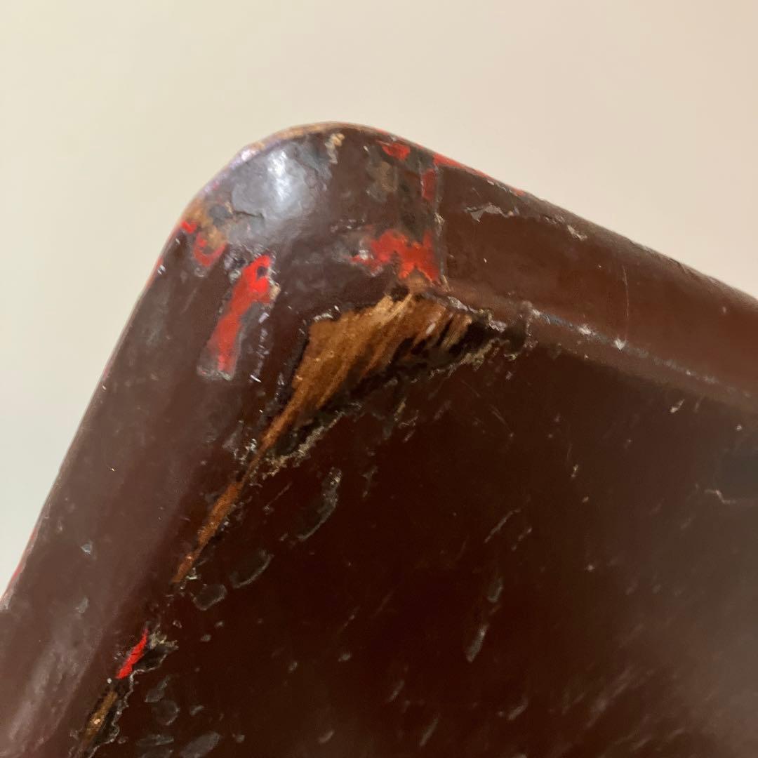 古民芸 盆 朱塗 〜明治時代頃 根来 矢部盆 讃岐盆 根来盆