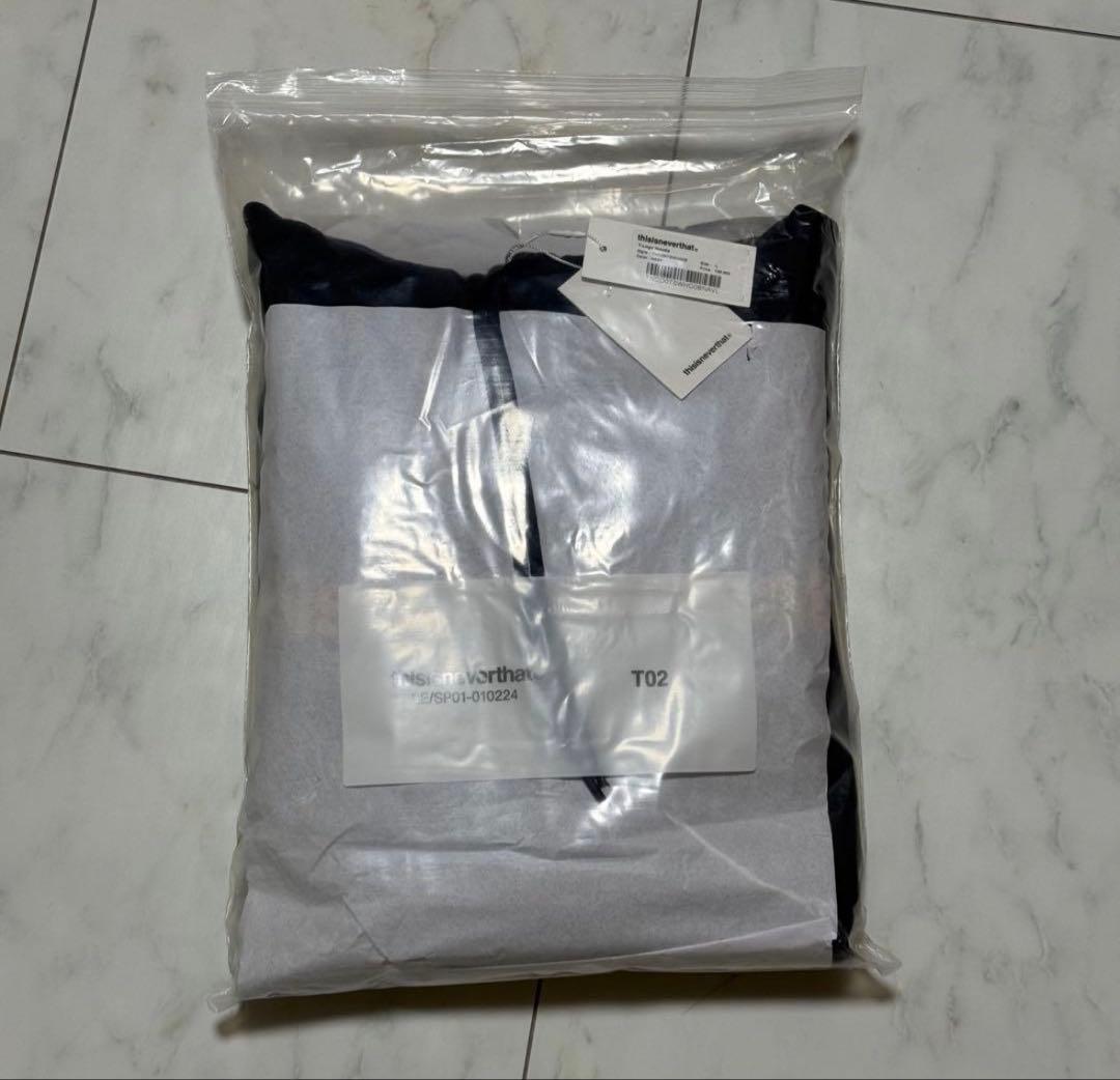 ネバザ フード付パーカー Mサイズ タグ付 韓国 Thisisneverthat