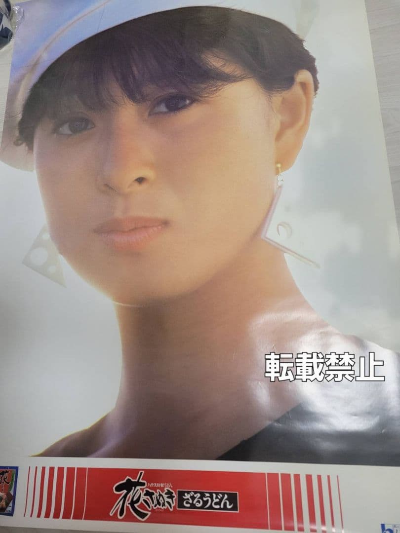 河合奈保子 ハウス食品『花さぬき ざるうどん』B1特大サイズ ポスター