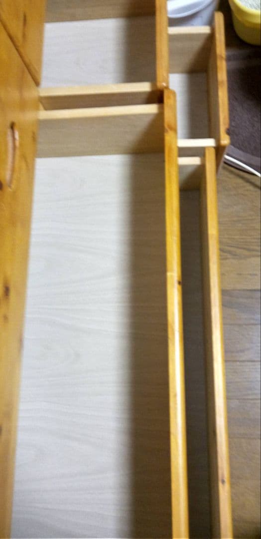 ナチュラルウッド 4段2列チェスト